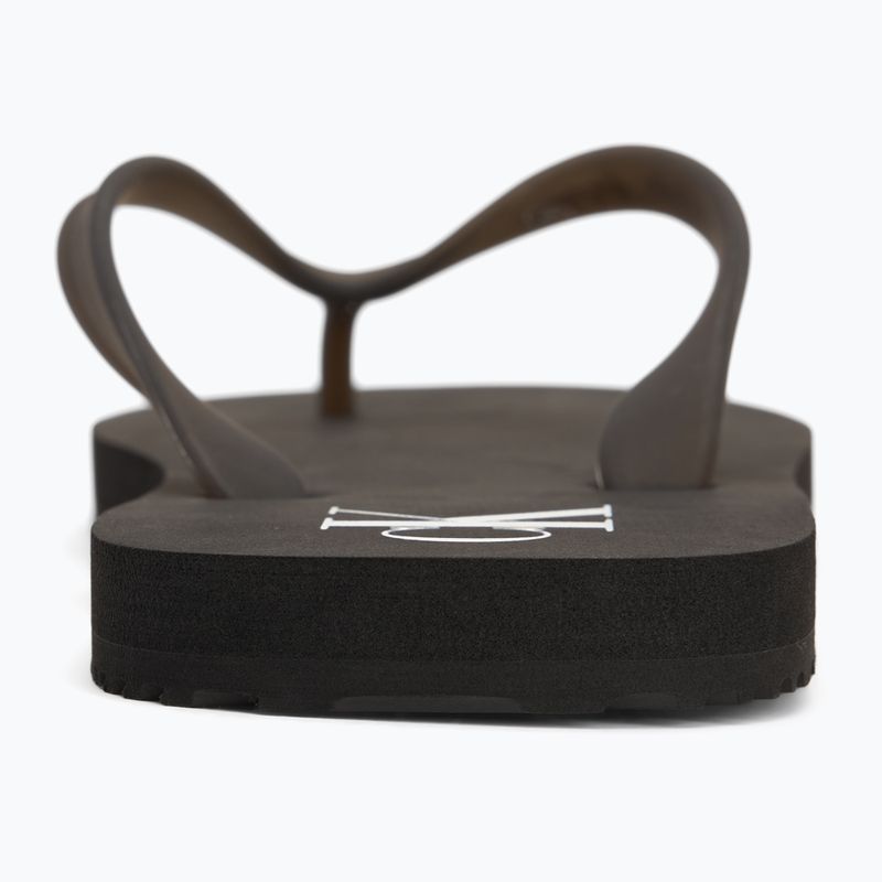 Чоловічі шльопанці Calvin Klein YM0YM01267 Пляжний сандалі Прозорий Tpu чорний / яскраво-білі шльопанці 6