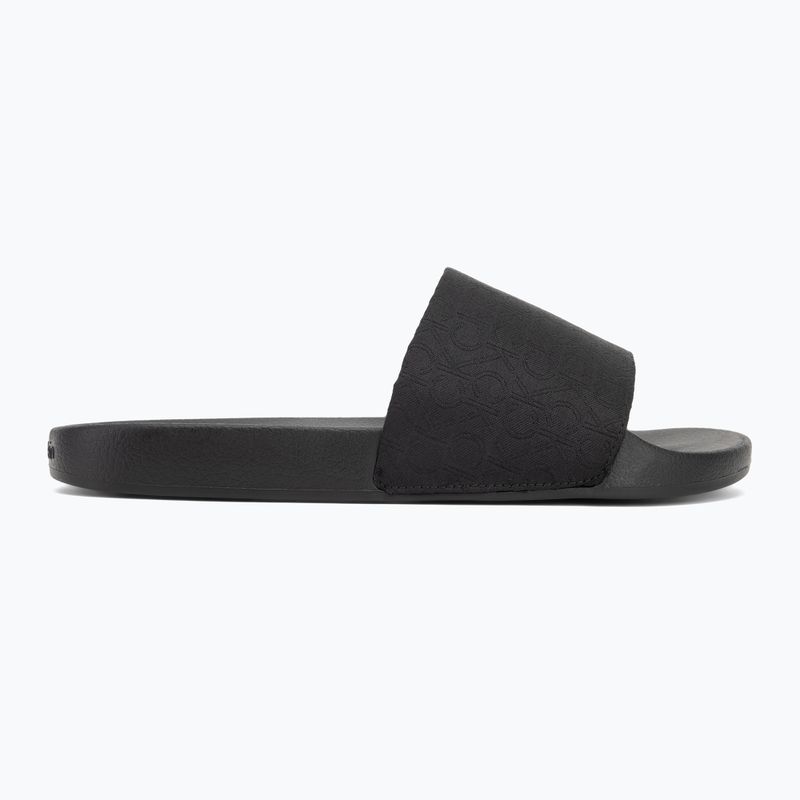 Шльопанці чоловічі Calvin Klein HM0HM01762 Pool Slide Jaq Mono black mono jacquard 2