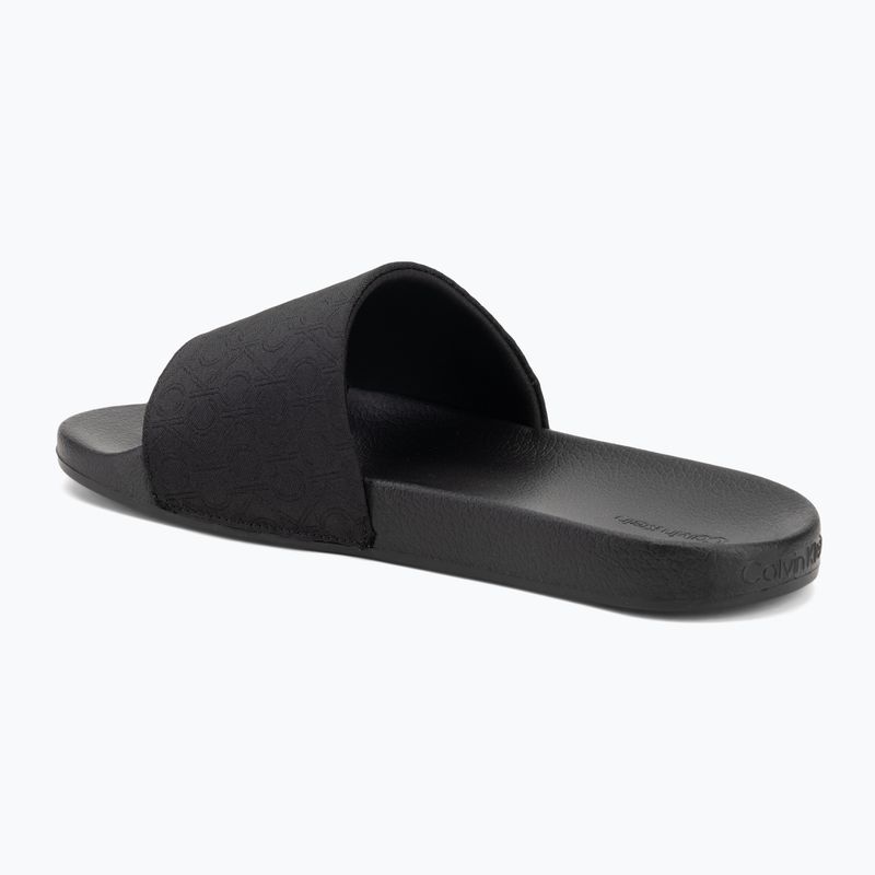 Шльопанці чоловічі Calvin Klein HM0HM01762 Pool Slide Jaq Mono black mono jacquard 3