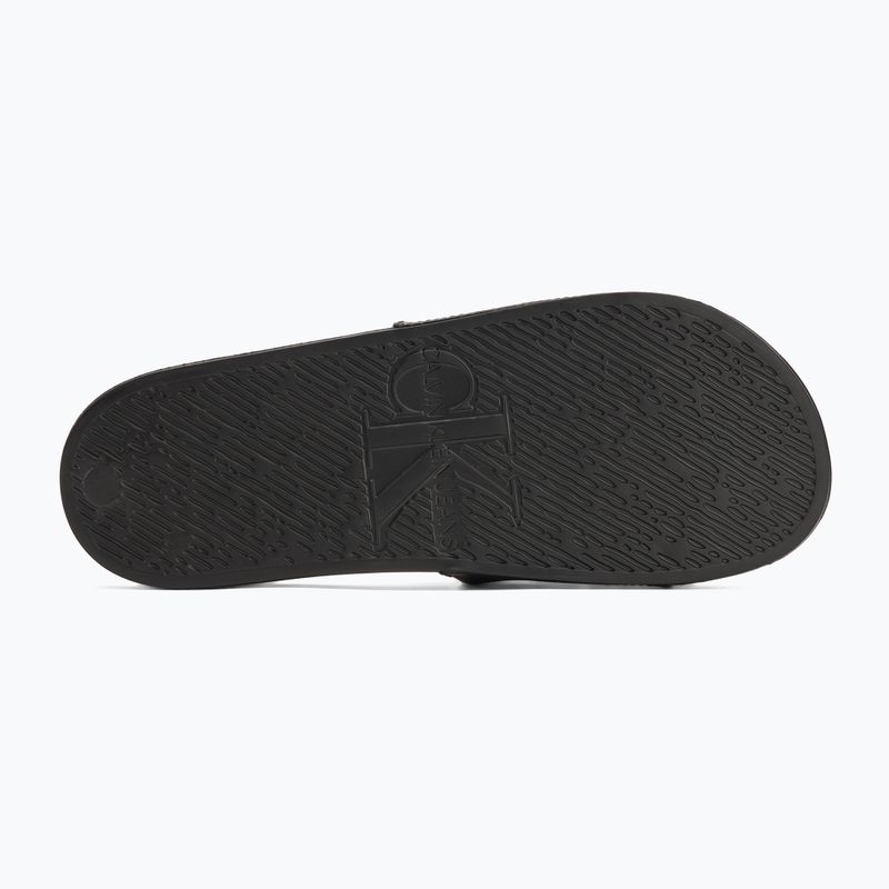 Шльопанці чоловічі Calvin Klein YM0YM01269 Slide Aop Print triple black 4