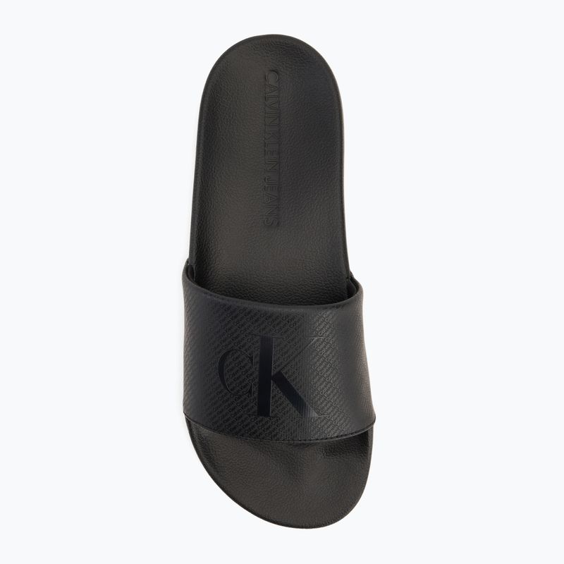 Шльопанці чоловічі Calvin Klein YM0YM01269 Slide Aop Print triple black 5