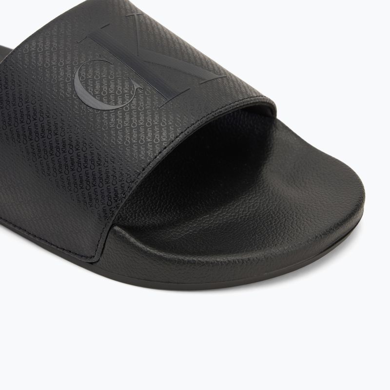 Шльопанці чоловічі Calvin Klein YM0YM01269 Slide Aop Print triple black 7