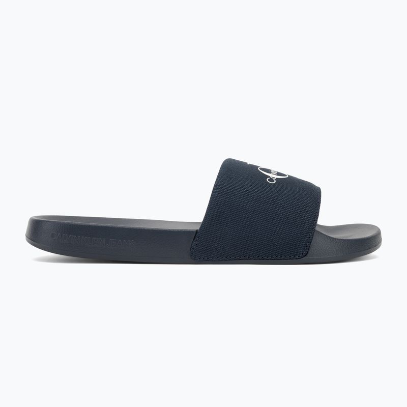 Чоловічі шльопанці Calvin Klein YM0YM01271 Slide Monogram Cv потрійні темно-сині Calvin 2