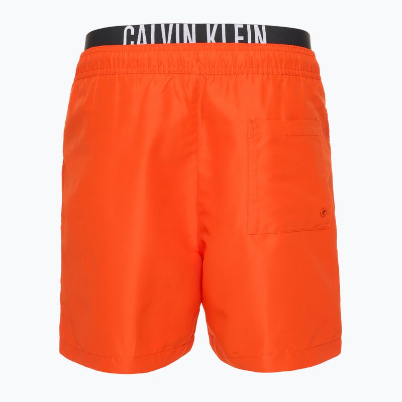 Шорти для плавання чоловічі Calvin Klein KM0KM01093 Intense Power Medium Double WB flaming chili 2