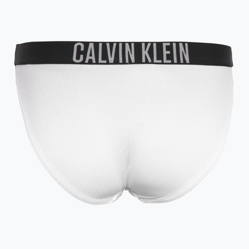 Купальники Calvin Klein нижня частина KW0KW02752 Intense Power Rib Bikini блискучий білий 2