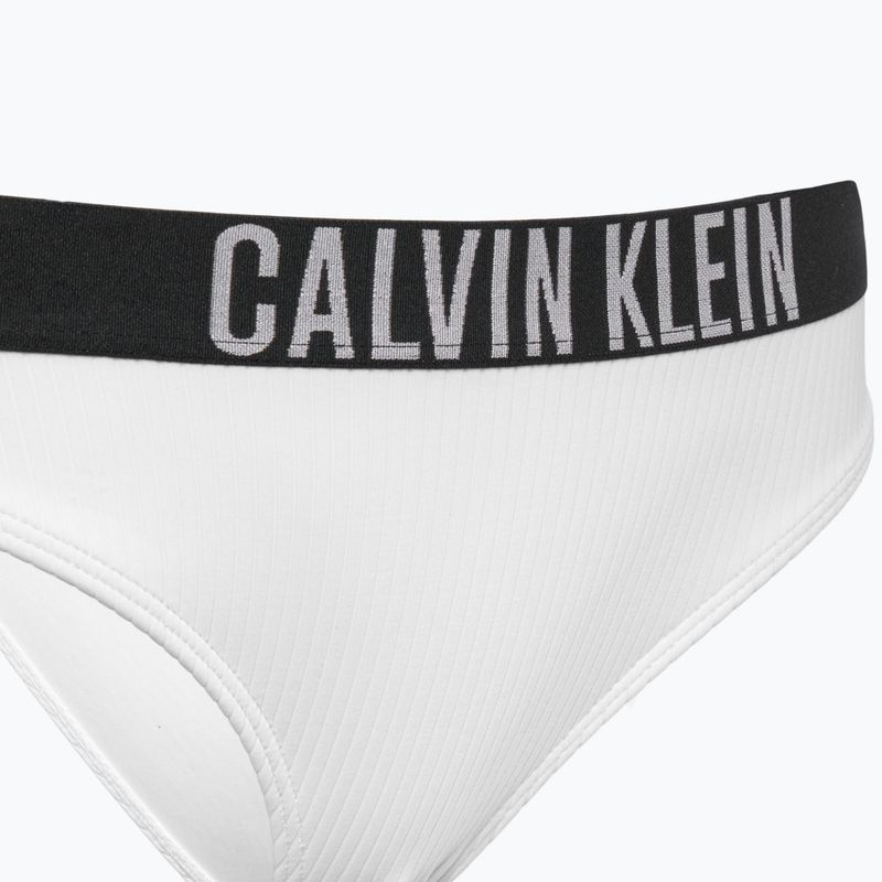 Купальники Calvin Klein нижня частина KW0KW02752 Intense Power Rib Bikini блискучий білий 3