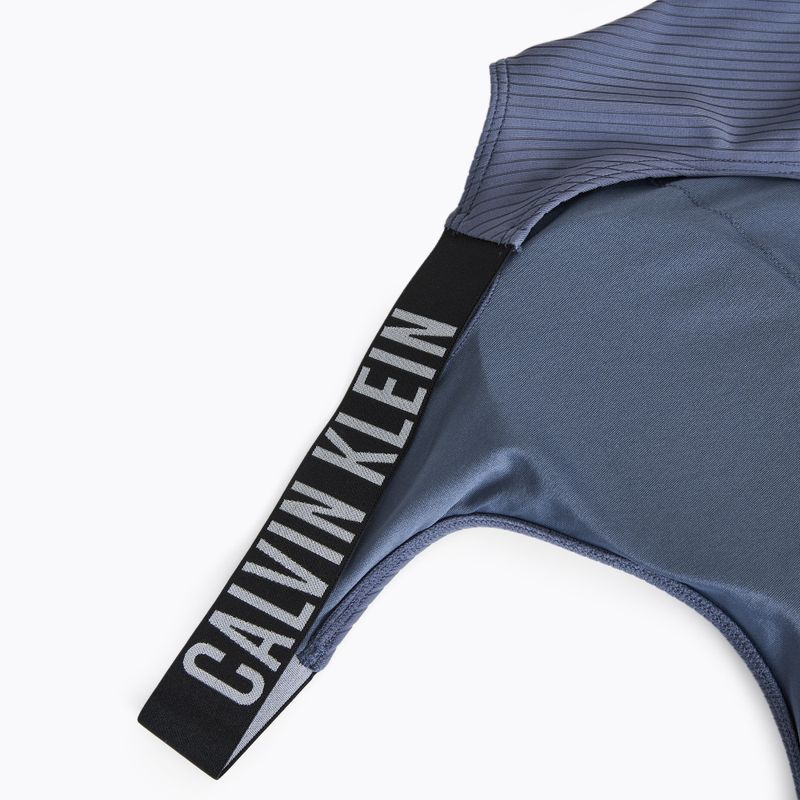 Жіночий злитий купальник Calvin Klein KW0KW02754 Intense Power Rib Scoop Back One Piece-RP grisaille 3