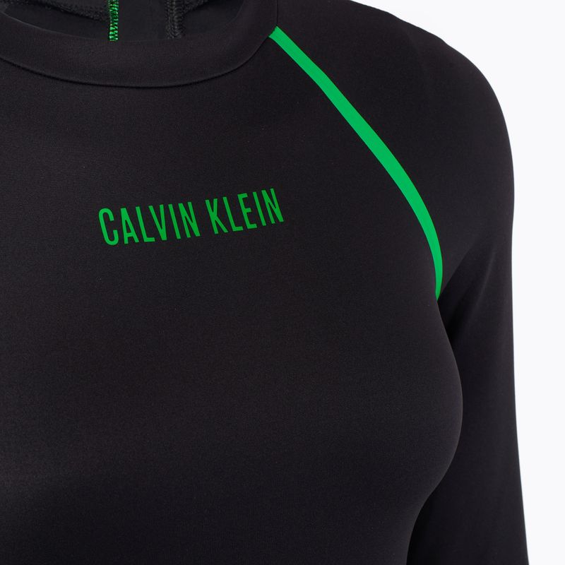 Жіночий злитий купальник Calvin Klein KW0KW02790 Intense Power Move Rashguard One Piece pvh чорний 3
