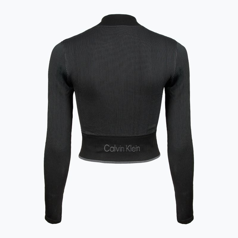 Жіночий світшот Calvin Klein 00GWS4J406 безшовний чорний 2