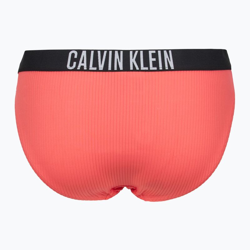 Нижня частина купальника Calvin Klein KW0KW02752 Intense Power Rib Bikini сліпуче кораловий 2