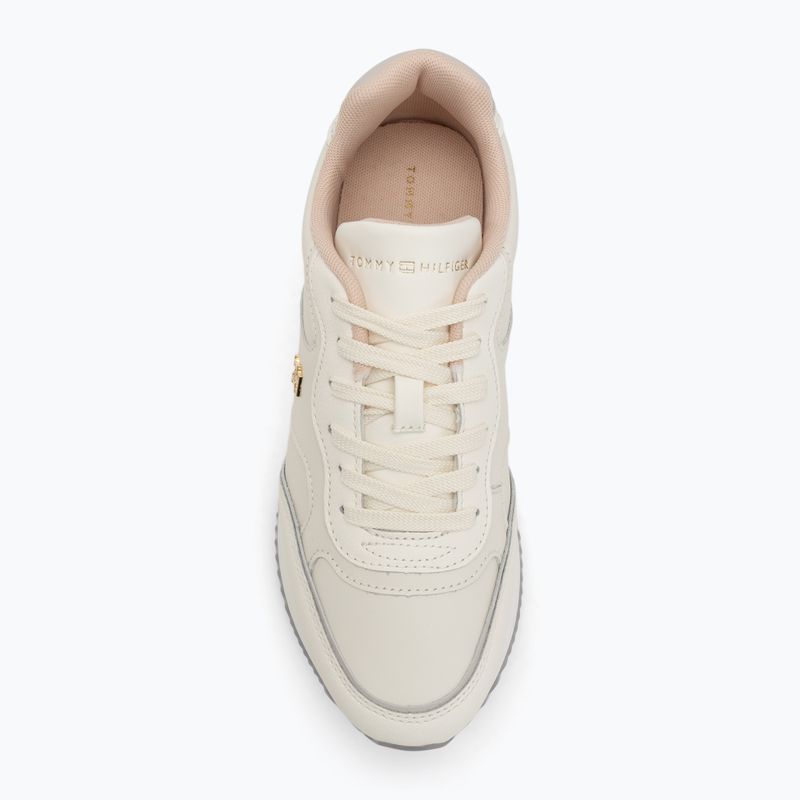 Кросівки жіночі Tommy Hilfiger Leather Runner ivory petal/newsprin 5
