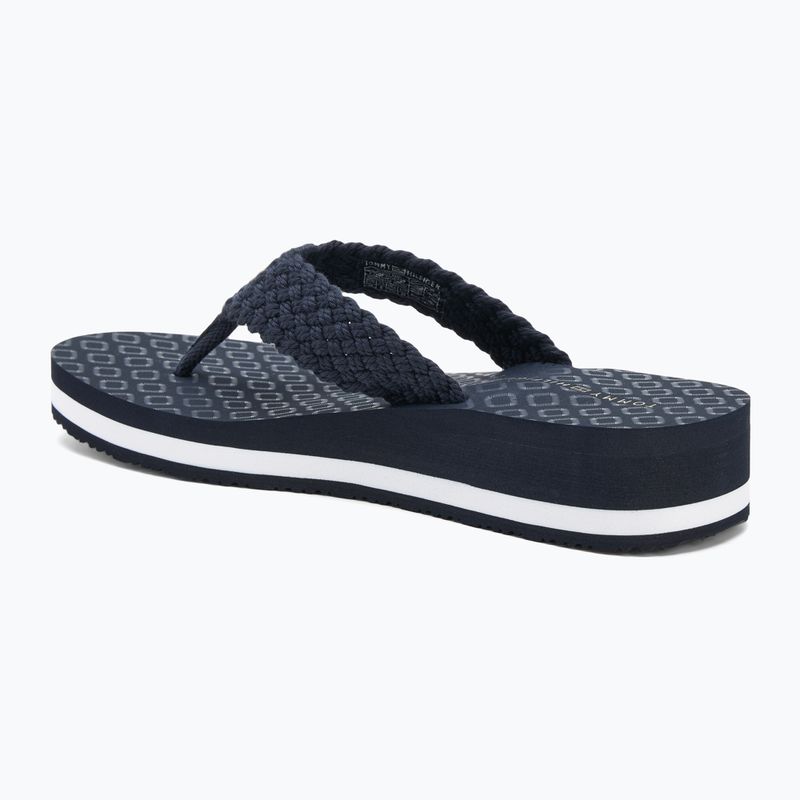В'єтнамки жіночі Tommy Hilfiger Crochet Mid Beach Sandal space blue 3