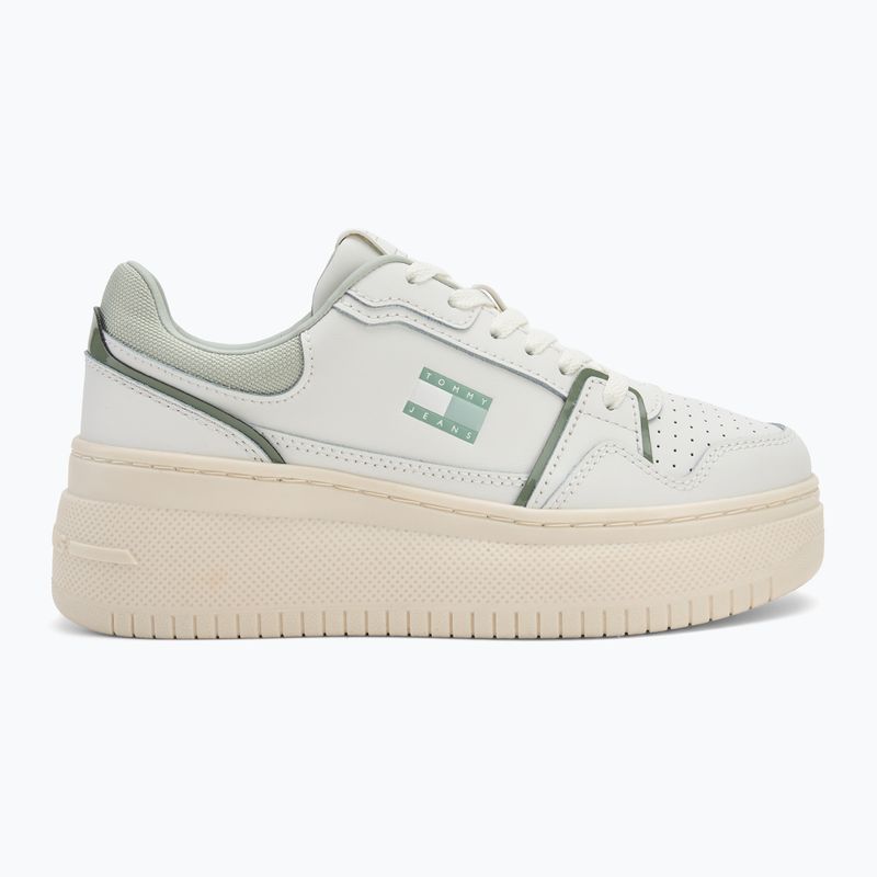 Кросівки жіночі Tommy Jeans Retro Basket Flatform ecru/misty sage 2