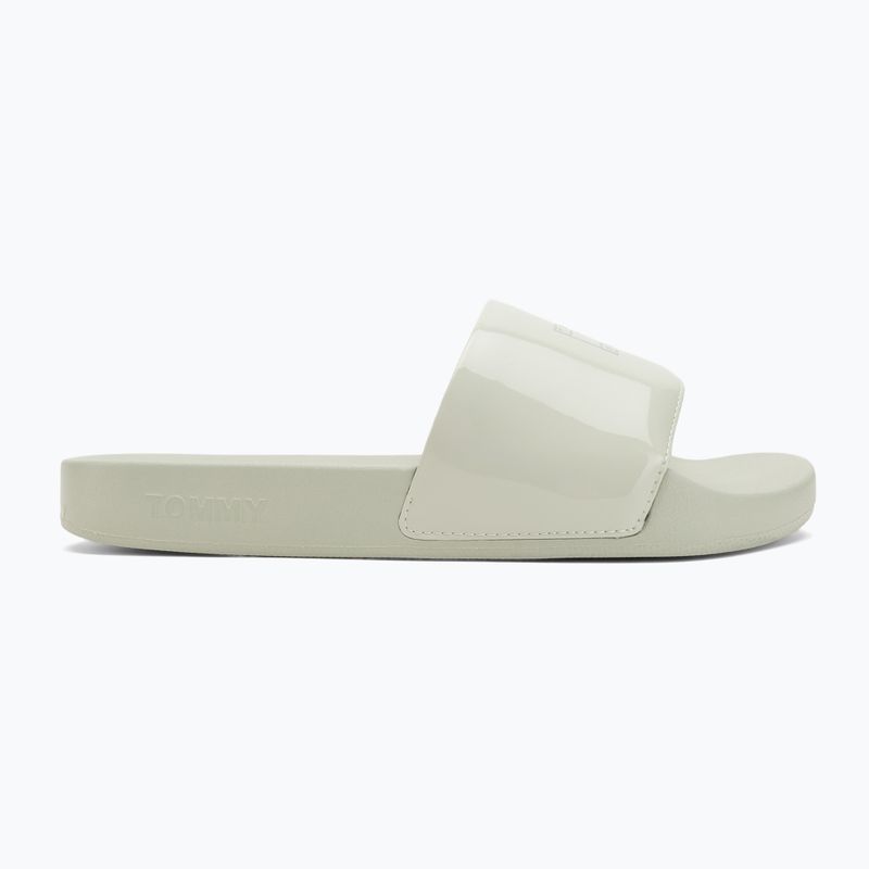 Шльопанці жіночі Tommy Hilfiger Flag Pool Slide Patent misty sage 2