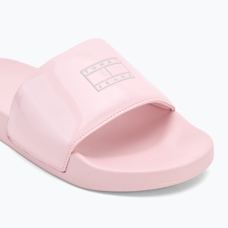 Шльопанці жіночі Tommy Hilfiger Flag Pool Slide Patent misty pink 7