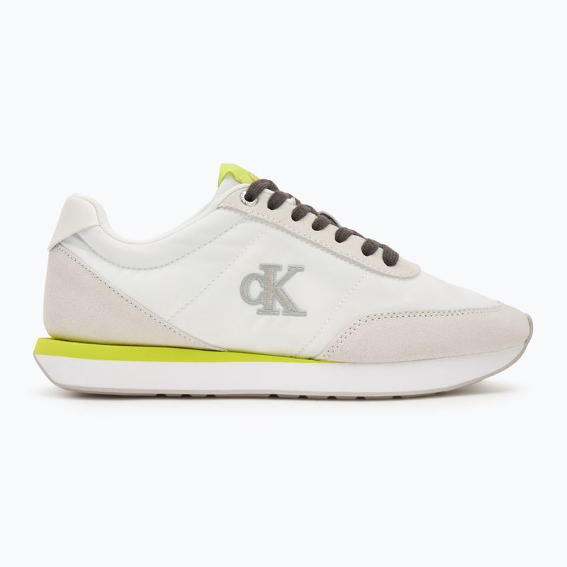 Кросівки жіночі Calvin Klein YW0YW01990 Retro Runner Lace Up Nylon MG white/evening primrose/lily white 2