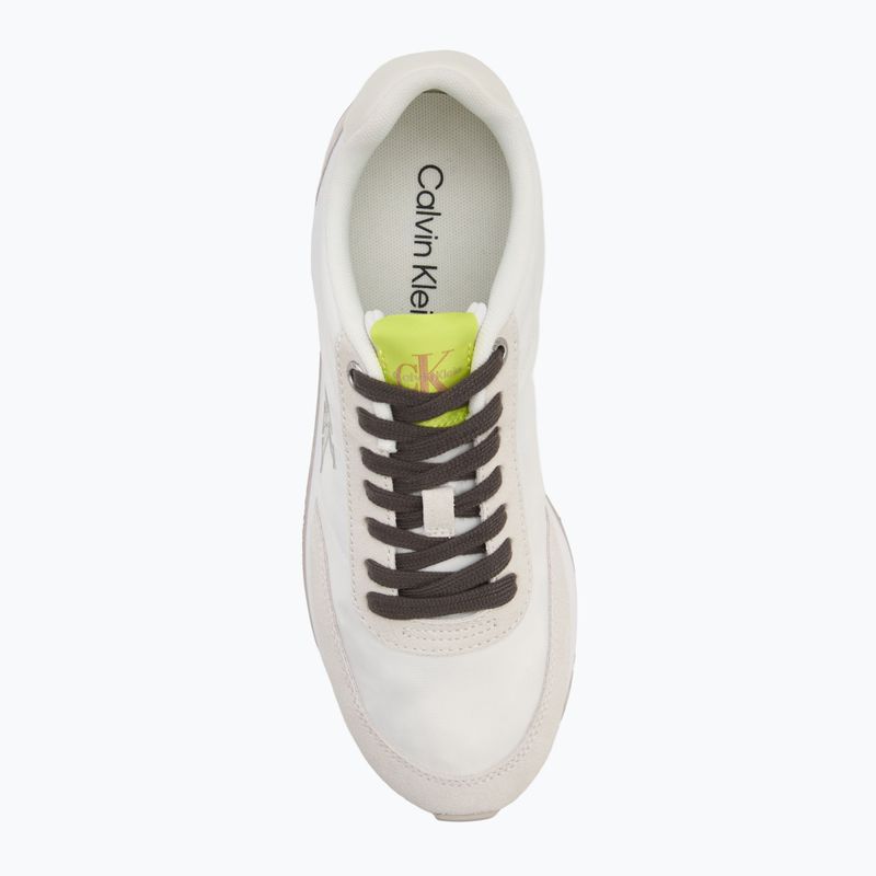 Кросівки жіночі Calvin Klein YW0YW01990 Retro Runner Lace Up Nylon MG white/evening primrose/lily white 5