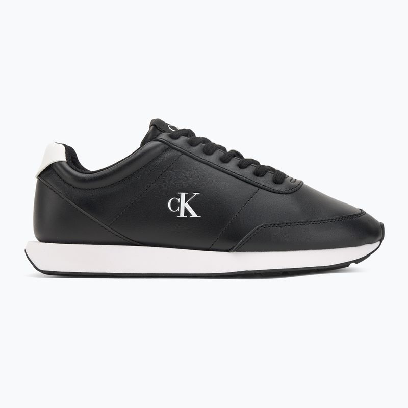 Кросівки чоловічі Calvin Klein YM0YM01355 Retro Runner Essential Leather black/bright white 2
