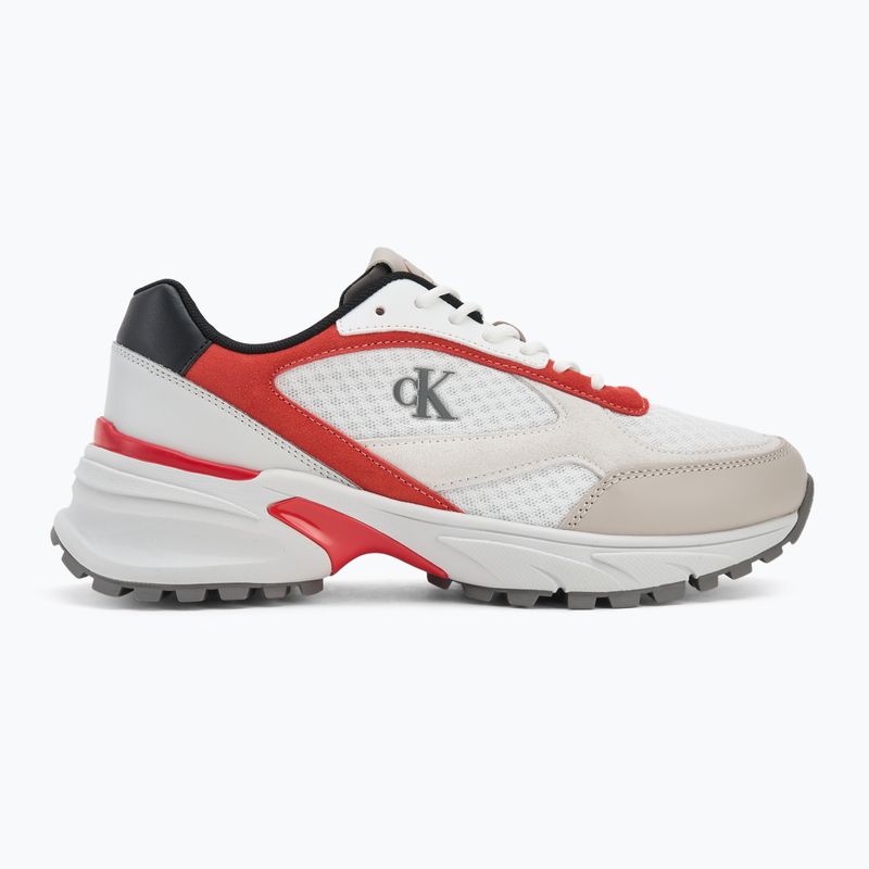Кросівки чоловічі Calvin Klein YM0YM01379 Hike Runner Mesh MIX bright white/grey/flame scarlet 2