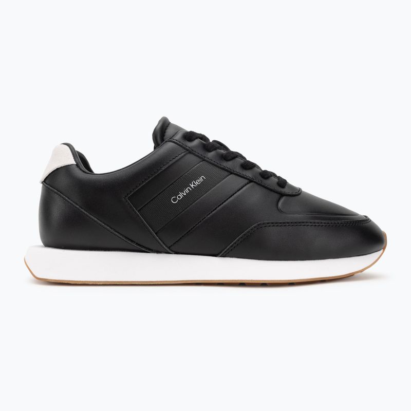 Кросівки чоловічі Calvin Klein YM0YM01381 Retro Runner Leather Tape black/bright white/gum 2