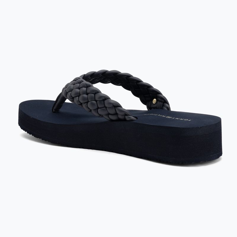 В'єтнамки жіночі Tommy Hilfiger Wedge Cornrow Beach space blue 3