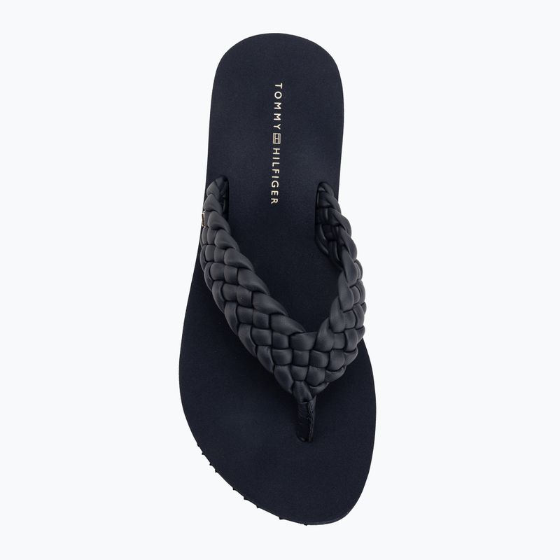 В'єтнамки жіночі Tommy Hilfiger Wedge Cornrow Beach space blue 5
