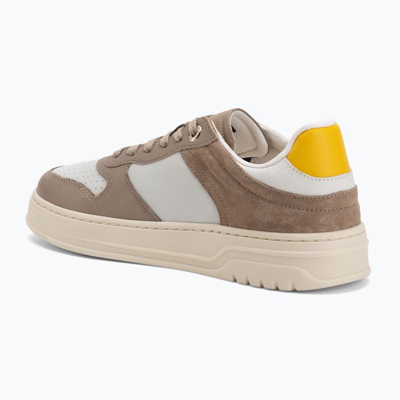 Кросівки жіночі Tommy Hilfiger Sporty Cupsole Tumbled Leather costal taupe/ecru/yellow 3