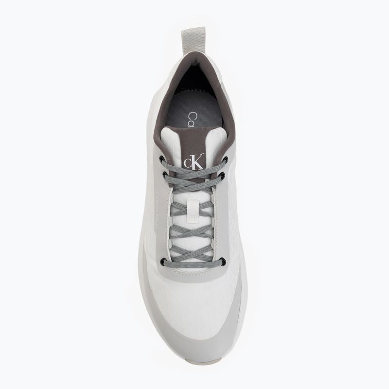 Кросівки жіночі Calvin Klein Chunky Runner Laceup Mix Aop white/granite road/granite gray 5