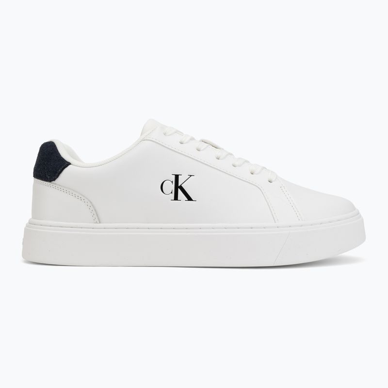 Взуття чоловіче Calvin Klein YM0YM01435 Classic Cupsole Laceup Leather bright white/navy 2