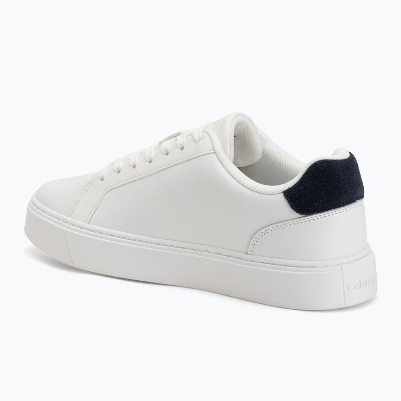 Взуття чоловіче Calvin Klein YM0YM01435 Classic Cupsole Laceup Leather bright white/navy 3