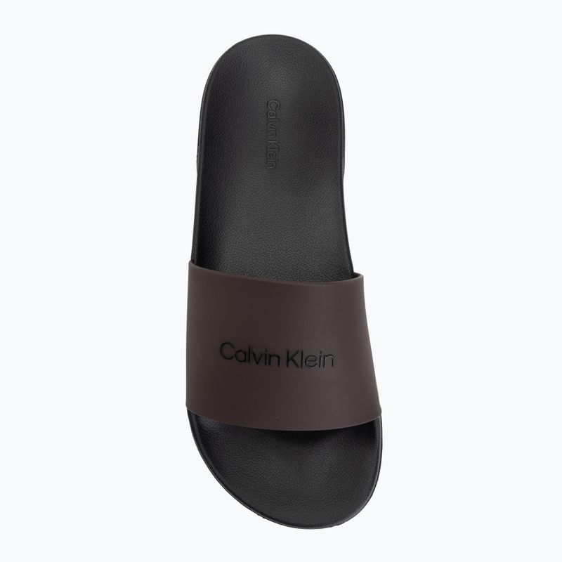 Шльопанці чоловічі Calvin Klein HM0HM02107 EssMonobrand black/bordeaux 5
