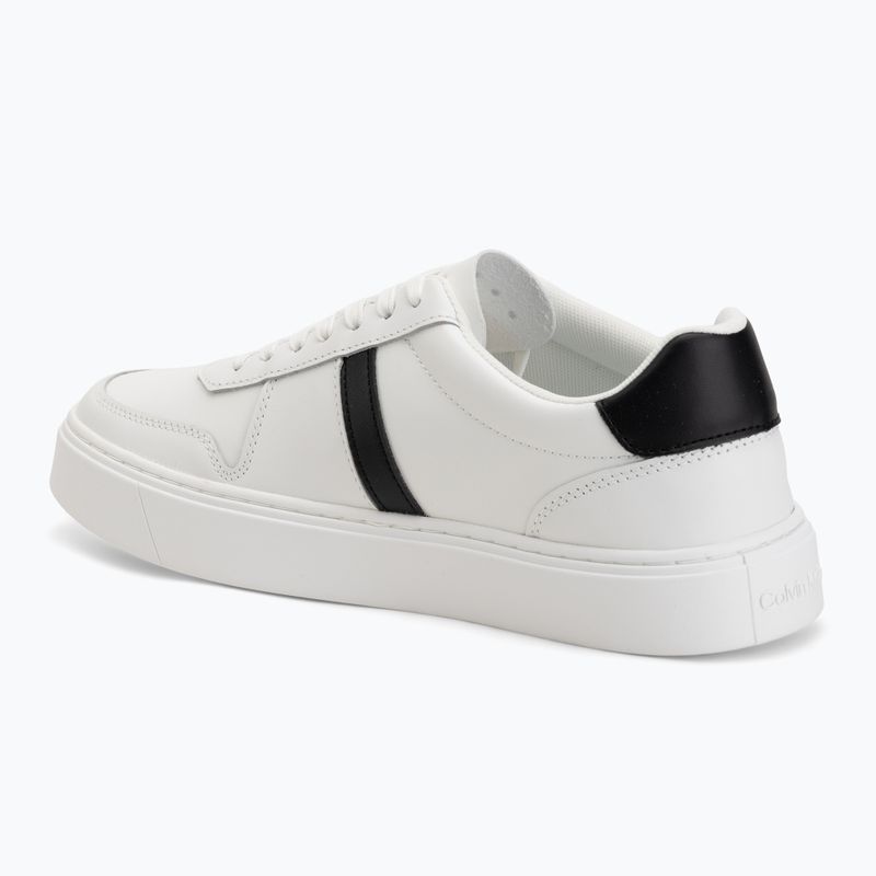 Взуття чоловіче Calvin Klein HM0HM02237 Classic Cups Lace Leather EMB Tongue bright white/black 3