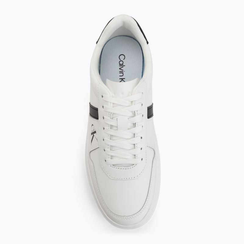 Взуття чоловіче Calvin Klein HM0HM02237 Classic Cups Lace Leather EMB Tongue bright white/black 5