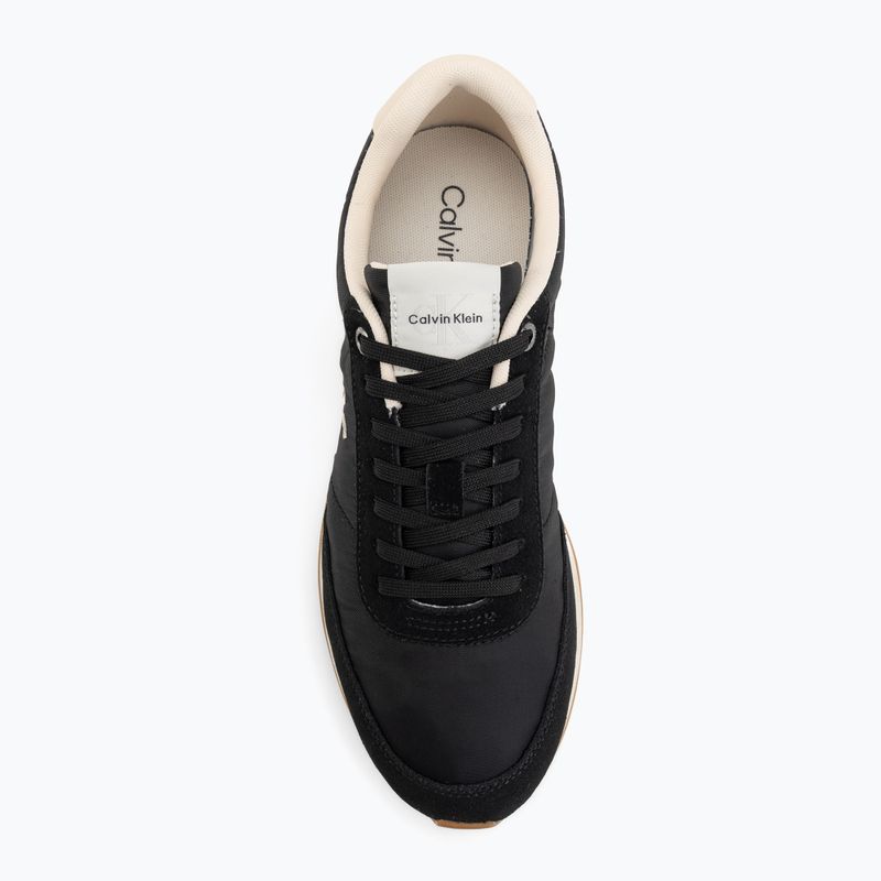 Кросівки чоловічі Calvin Klein YM0YM01361 Retro Runner Ess Mix Mat black/light cashew 5