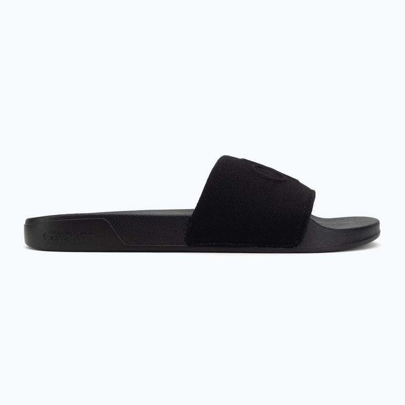 Шльопанці чоловічі Calvin Klein Ess Monogram triple black 2