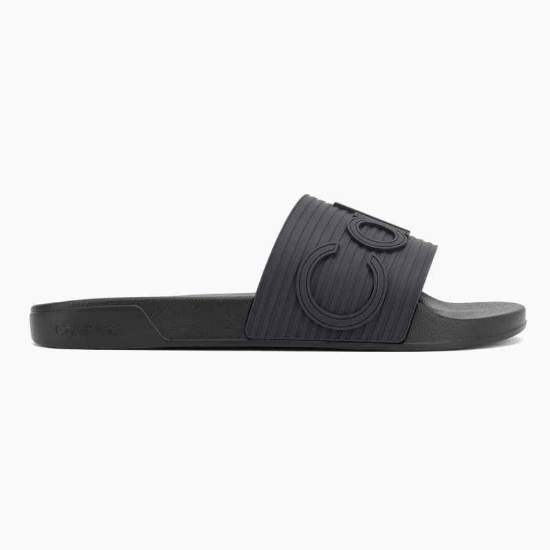 Шльопанці чоловічі Calvin Klein HM0HM02113 Ess Texture triple black 2
