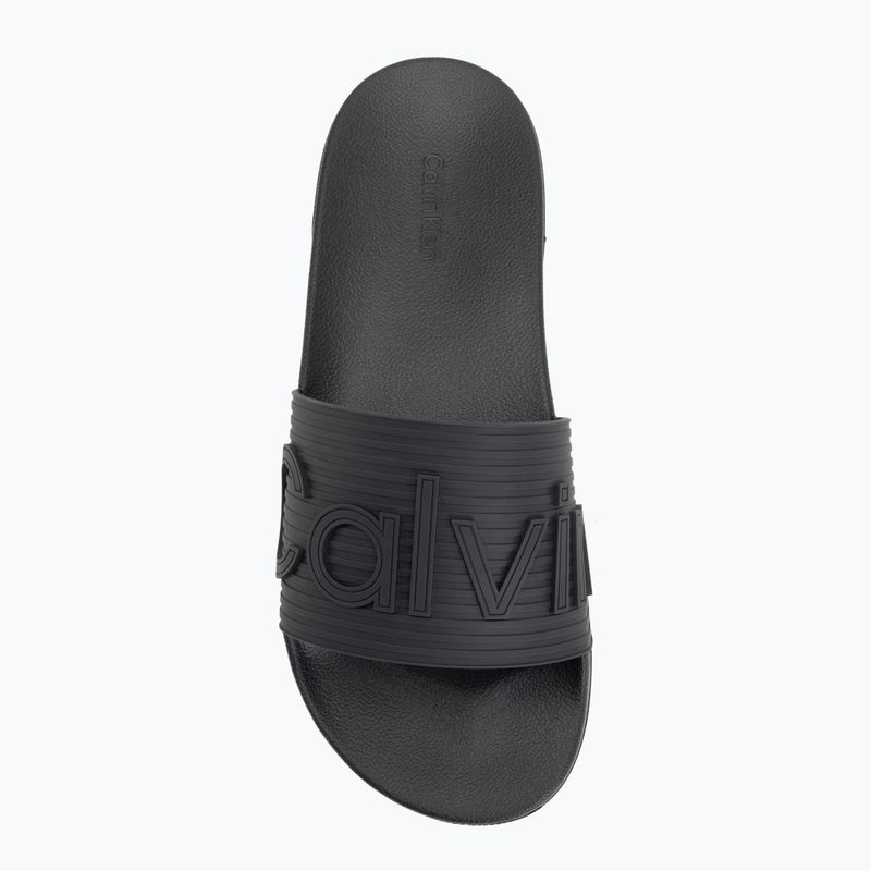 Шльопанці чоловічі Calvin Klein HM0HM02113 Ess Texture triple black 5