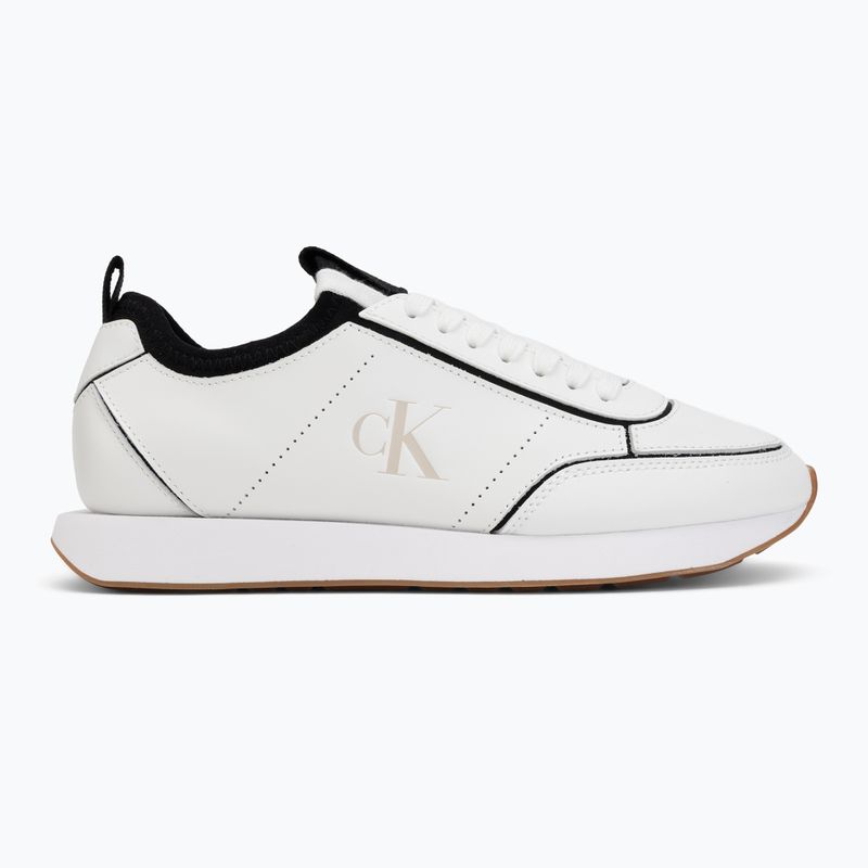 Взуття жіноче Calvin Klein HW0HW02994 Retro Runner Sock Patch Leather bright white/black 2