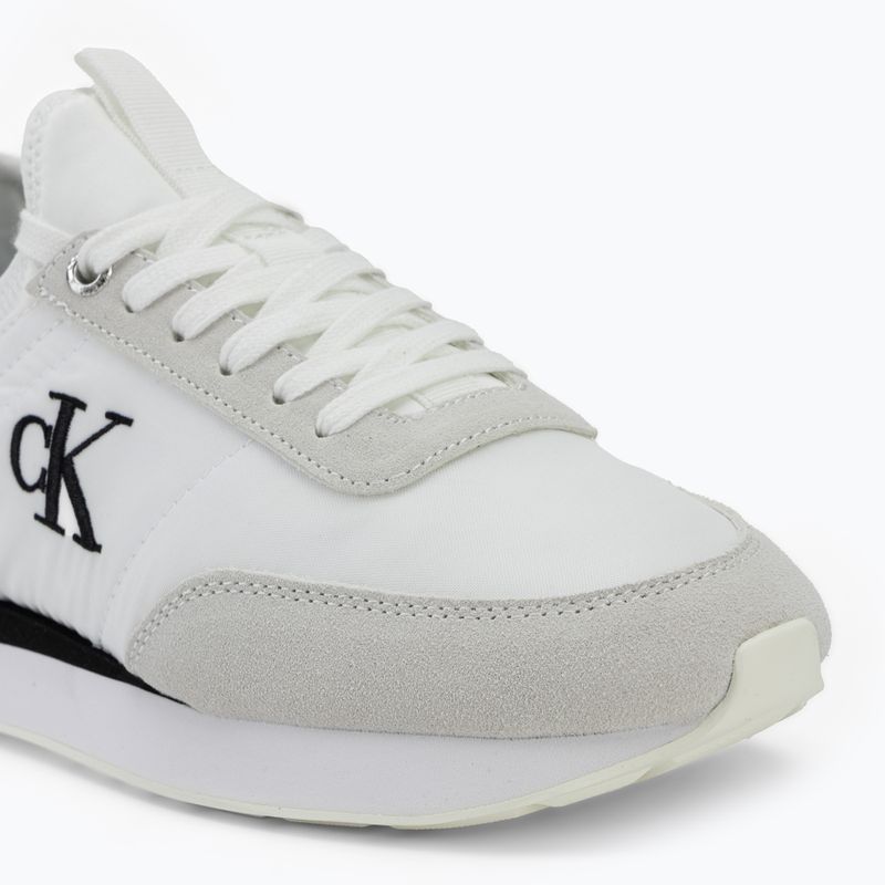 Кросівки жіночі Calvin Klein YW0YW02060 Retro Runner Sock Laceup Mix Mat bright white/black/marshmallow 7