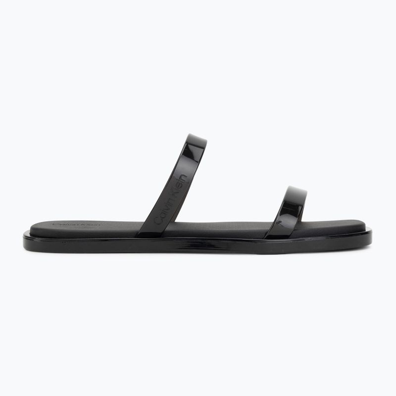 Шльопанці жіночі Calvin Klein HW0HW02963 Jelly Doub Bar Shiny triple black 2