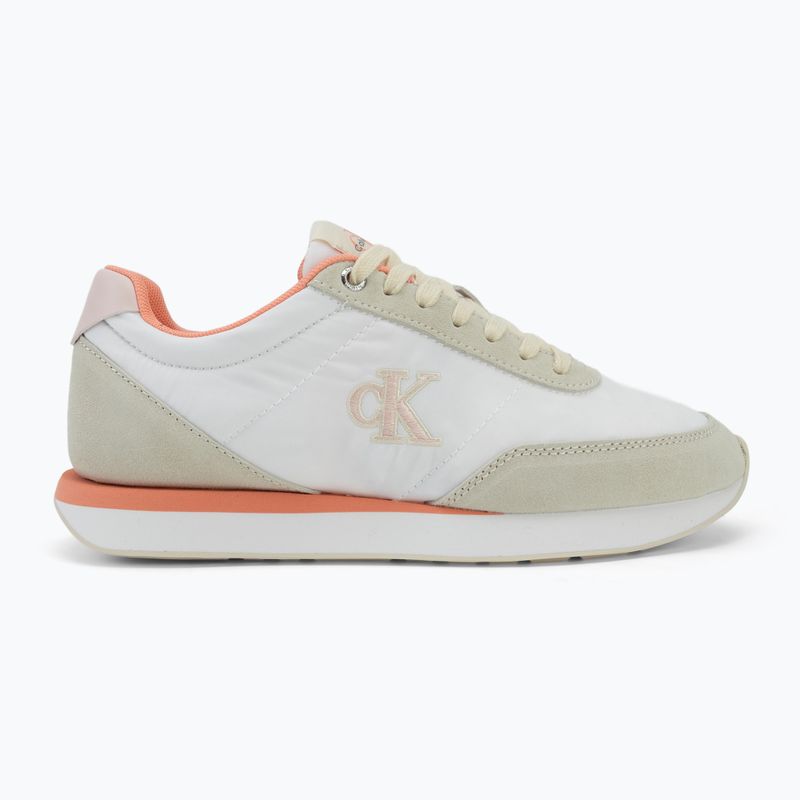 Кросівки жіночі Calvin Klein YW0YW01990 Retro Runner Lace Up Nylon Mg brilliant white/light cashew/pink 2