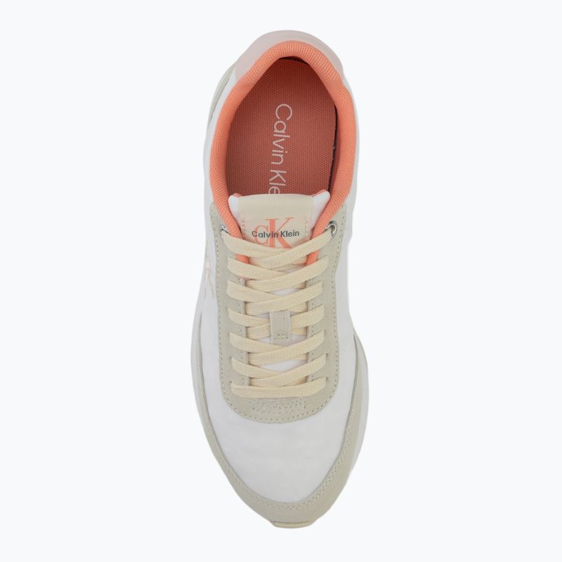 Кросівки жіночі Calvin Klein YW0YW01990 Retro Runner Lace Up Nylon Mg brilliant white/light cashew/pink 5