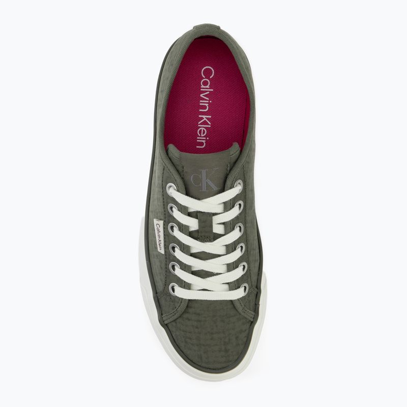 Кросівки жіночі Calvin Klein HW0HW02970 Vulc Flatf Laceup Ripst deep lichen green/pink yarrow 5