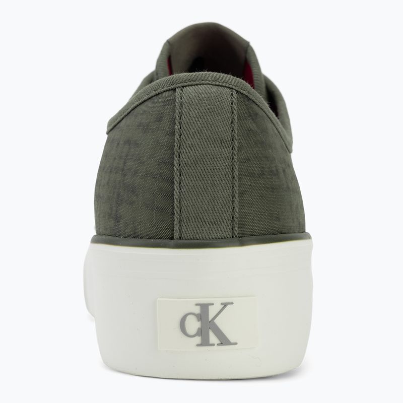 Кросівки жіночі Calvin Klein HW0HW02970 Vulc Flatf Laceup Ripst deep lichen green/pink yarrow 6