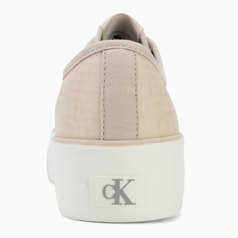 Кросівки жіночі Calvin Klein HW0HW02970 Vulc Flatf Laceup Ripst whisper pink/key largo 6