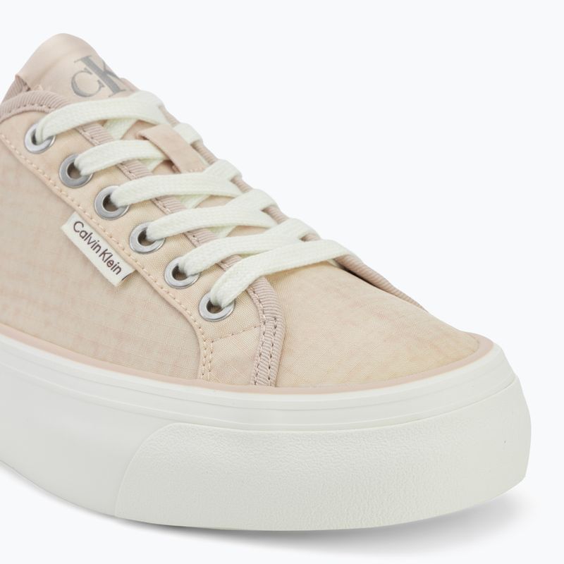 Кросівки жіночі Calvin Klein HW0HW02970 Vulc Flatf Laceup Ripst whisper pink/key largo 7