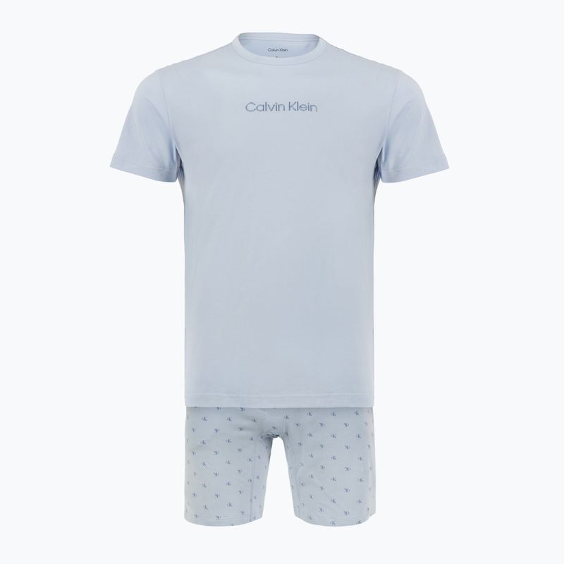 Піжама чоловіча Calvin Klein LV00NM2900 breezy blue top w/diamond logo