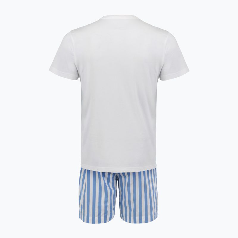 Піжама чоловіча Calvin Klein LV00NM2903 classic white top/vertical boardway 2