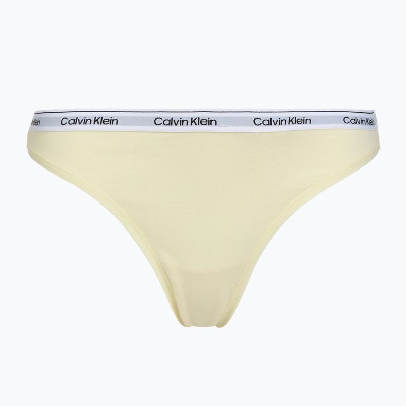 Стрінги жіночі Calvin Klein LV00QD5209 Thong 3 пари shoreline/snow heather/pear sorbe 2