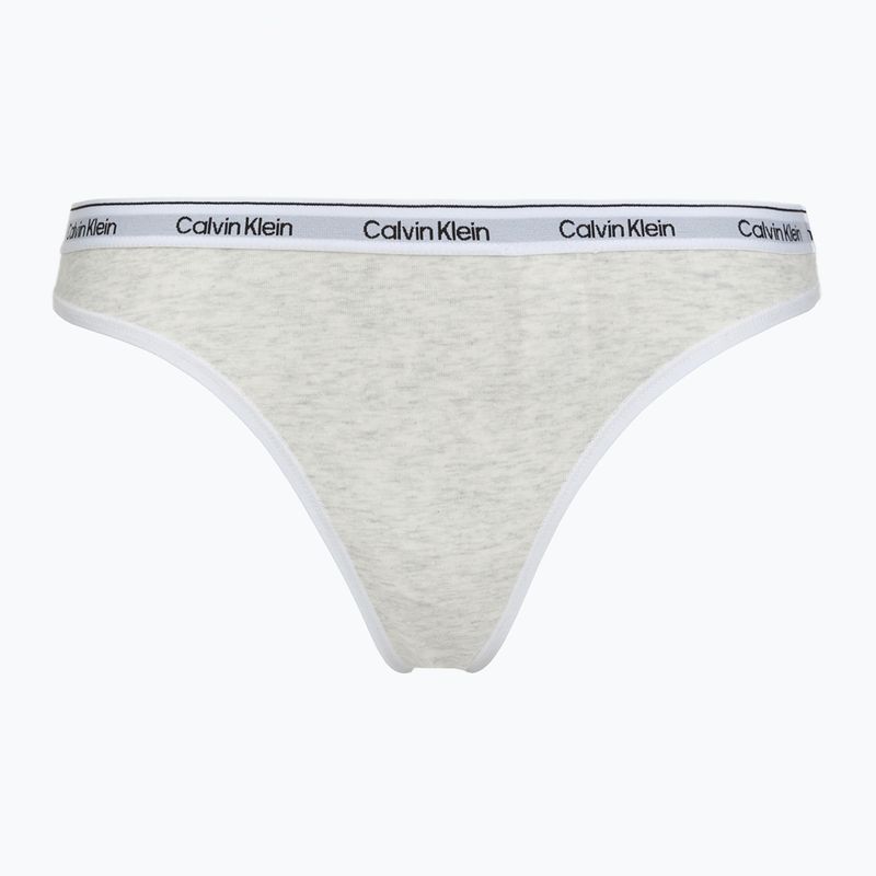Стрінги жіночі Calvin Klein LV00QD5209 Thong 3 пари shoreline/snow heather/pear sorbe 3